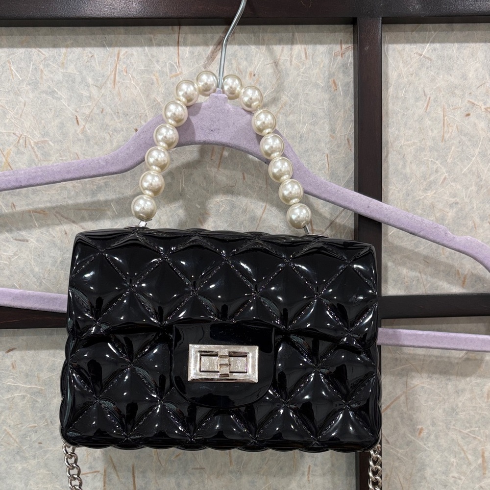 JELLY Black Quilted Handbag
